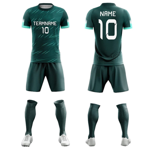 Hot Sale <b>Cheap</b> Adult Soccer Jersey Customizable Quick-Drying OEM Breathable Sports Wear Sublimated Soccer Uniforms for Men's - Product Image 1