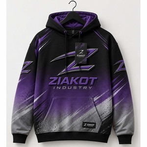 Custom Fleece <b>Hoodie</b> Wholesale Heavyweight Pullover Sweatshirt Custom Logo Hoodies ZIAKOT INDUSTRY Pakistan Manufacturer - Product Image 4