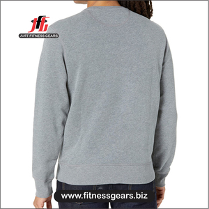 เสื้อฮู้ดผู้ชาย JUST FITNESS GEARS ผ้าโพลีเอสเตอร์/คอตตอนผสม น้ำหนัก 180 กรัม เนื้อผ้าเบาสบาย แขนสั้น ทรงหลวม - Product Image 5