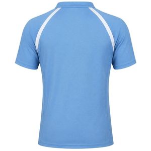 Light Blue Women Rugby Jersey Short Sleeve Team <b>Shirt</b> Sports Uniform Training Match Wear Outdoor Athletic Clothing Apparel - Product Image 2