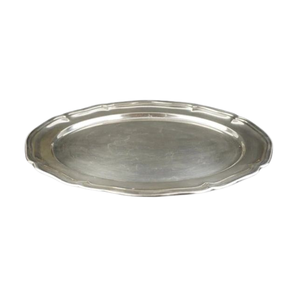 Plateau de service ovale décoratif de luxe avec poignée en forme de nœud pour la maison et les restaurants, pour servir des collations et des boissons - Product Image 5