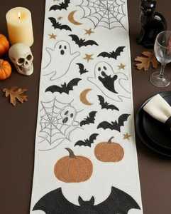 Chemin de table personnalisé, fait main, luxueux, brodé de fleurs, écologique, léger, durable, réglable, Glam Mat pour table à manger - Product Image 5
