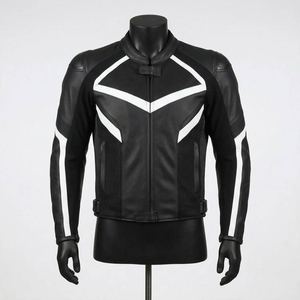 All-Season <b>Motorcycle</b> <b>Jacket</b> with Removable Inner Lining PU Leather Motorbike <b>Jacket</b> for Men Windproof Riding Coat - Product Image 1