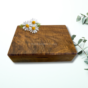 Cajas de madera para joyería y regalos hechas a mano con logotipo grabado con láser, fabricante de Vietnam para almacenamiento de joyas, relojes y gafas. - Product Image 5
