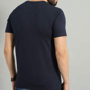 Camiseta de punto de primera calidad con logo personalizado impreso, sublimación gráfica, 100% algodón, corte holgado, talla grande, ecológica, para hombre. - Product Image 4