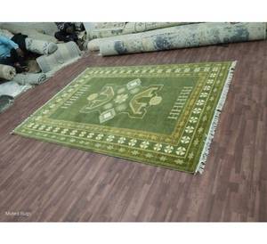 Tapis floral en beige et crème. Tapis en laine pour la décoration intérieure, tissé à la main, qualité supérieure, prix raisonnable, idéal pour la prière. - Product Image 3