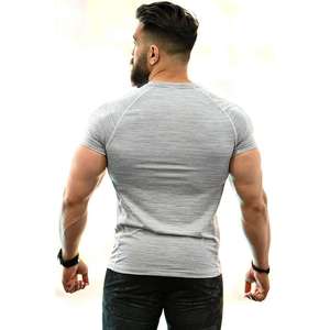 Nouveau T-shirt de sport tricoté personnalisé pour homme - Col rond respirant à séchage rapide, performance écologique, manches courtes - Product Image 2