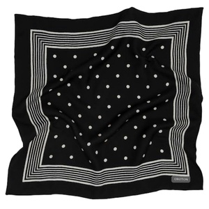Custom logo Design Digital Print Double Sided High Quality Organic Cotton square Summer Designer Fashion Scarves Scarf - Product Image 1