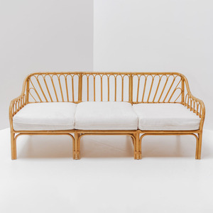 Home Interior Decoration Minimalist Single <b>Sofa</b> <b>Bed</b> Rattan Elegant Multifunctional Armchair Bulk Quantity Flexible MOQ - Product Image 1