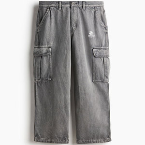 Jean droit en denim selvedge personnalisé pour homme, extensible, vintage, délavé, 100 % coton, taille haute, séchage rapide, respirant - Product Image 5