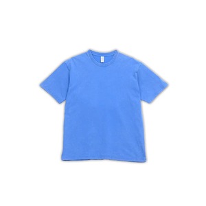 T-shirt à manches courtes col rond 100% coton bleu, logo personnalisé, tee-shirt uni pour les événements promotionnels, vêtements d'équipe - Product Image 4