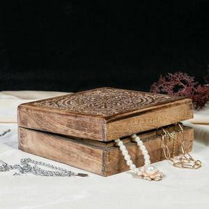 Low Price Decorative Wooden Jewelry <b>Box</b> for Rings, <b>Earrings</b>, Bracelets and Necklaces with Rustic By AALIYAN IMPEX - Product Image 2