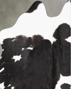 Alfombra de Piel de Vaca Negra y Blanca, Piel de Vaca Natural con Pelo, Alfombra de Cuero Genuino para Sala de Estar, Dormitorio, Decoración del Hogar, Venta al por Mayor - Product Image 6