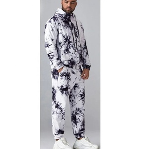 Chándal con logotipo personalizado para hombre, chándal de buena calidad con tinte de corbata para hombre, chándal con cremallera por sublimación para hombre y mujer - Product Image 3