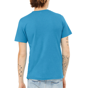 T-shirt col rond pour homme 100% coton et sans étiquette, respirant, promotionnel d'usine - Product Image 2