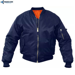 Chaqueta Bomber Unisex Ligera de Lona DAIZEN STAR de Primera Calidad, Estilo Urbano, Servicio OEM, Cuello Alto, Cierre Frontal con Cremallera, Impermeable - Product Image 5