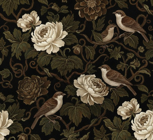 Vintage Floral Bird Curtains Dense Floral <b>Window</b> Panels 70% Light Blocking Decorative Drapes for Living Room Bedroom Hotel - Product Image 5