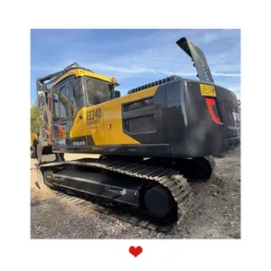 High quality VOLVO excavator EC240B heavy excavators with brand engine digger machine with hammer crusher in good price