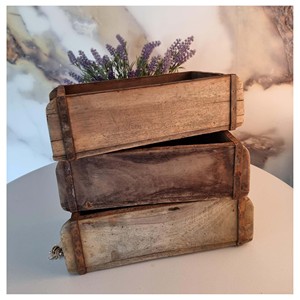 Fashionable Wooden Brick Mould <b>Table</b> <b>Centrepiece</b> Superb Wooden Brick Mould <b>Dining</b> Display Decorative Premium Showcase Item - Product Image 2
