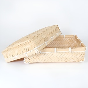 Boîte de rangement pour sandwichs bento en bambou, qualité supérieure, écologique, fournisseur vietnamien de boîtes à lunch - Product Image 2