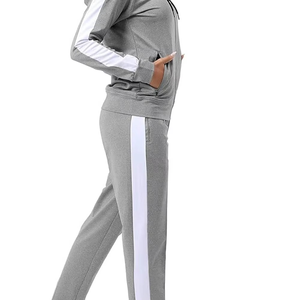 Conjunto Deportivo de Forro Polar Transpirable de Poliéster/Algodón con Estampado Sólido para Verano, Cuello Alto, Cintura Elástica, Logotipo Frontal, 2 en 1 - Product Image 3