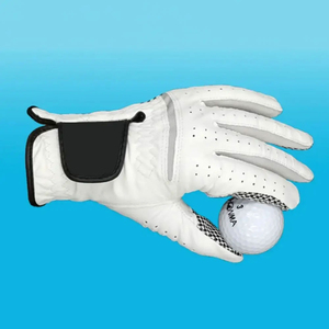 Gants de golf en peau de mouton véritable avec logo personnalisé, accessoires de golf, prix de gros, OEM, gants de golf respirants pour adultes, prix bas, OEM - Product Image 3