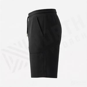 Shorts de sport pour hommes en coton 100% de haute qualité avec logo personnalisé, design unique, longueur genou, pour la course et la gym - Product Image 3
