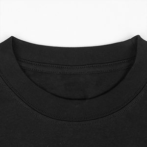 เสื้อยืดผู้ชายทรงบ็อกซี่ สปอร์ต ผ้าถัก 100% คอตตอน กันยับ คอกลม ตะเข็บตัดสี ทรงโอเวอร์ไซส์ แขนสั้น สีพื้น - Product Image 5