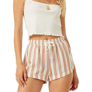 Shorts de Mujer con Diseño Personalizado, Cordón Ajustable, 100% Algodón, Secado Rápido, Estilo Casual, Cintura Media para Adultos - Product Image 4
