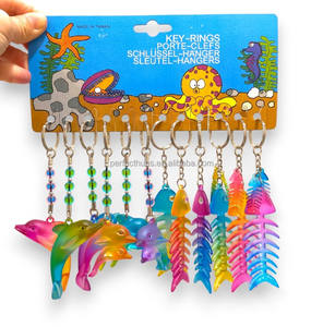Porte-clés PS imprimé UV durable en gros avec des souvenirs sur le thème des poissons de l'océan - Product Image 5