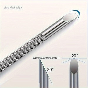 Dual-End Stainless Steel Nail Art Pusher <b>Tool</b> for Manicure Cuticle Care Nail Cleaning Stick Nail Art Beauty <b>Tool</b> - Product Image 5
