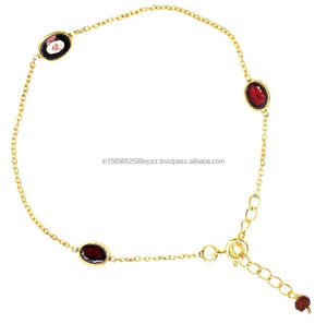 สร้อย925รูปพระจันทร์สีรุ้งเรียบธรรมชาติขนาด9x12มม. กำไลข้อมือลูกแพร์ปรับได้เครื่องประดับสำหรับวันเกิดของพี่ชายและของขวัญสำหรับแม่ - Product Image 4