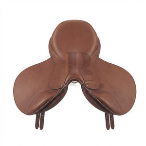 Sillín de Cuero Clásico para Carreras, para Entrenamiento Profesional, Cómodo, Ligero, para Actividades Ecuestres al Aire Libre, Personalizable - Product Image 2