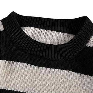 Suéter de punto para hombre, otoño/invierno, con forro polar, logotipo frontal, transpirable, cuello redondo, informal, holgado, manga regular - Product Image 5