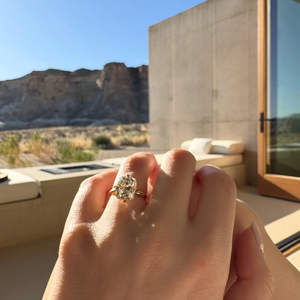 IGI/GIA Lab Grown Cut Diamond Vintage 14k jaune mariage/bague de fiançailles unisexe or blanc fin pour anniversaire fête-digne - Product Image 3