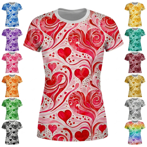 Camiseta de Yoga Moderna y a la Moda, de Manga Corta, para Fitness, Ropa Deportiva Transpirable, Informal, para Gimnasio, con Logotipo Personalizado por Sublimación - Product Image 1