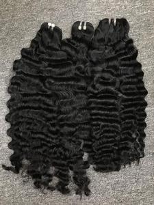 Paquete de cabello de trama de lujo Hotrend Color natural Cabello ondulado vietnamita Trama de piel frontal de encaje de extensiones de cabello crudo de Vietnam - Product Image 5