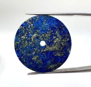 Esfera de reloj de lapislázuli natural, plana, tamaño 31.50 mm, grosor 0.9 mm, esfera para reloj - Product Image 2