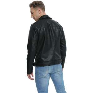 Men's Slim Fit Casual Polyester Belted Jacket Stand Collar <b>Covered</b> <b>Button</b> Closure Front Logo Position Waterproof Patchwork - Product Image 3