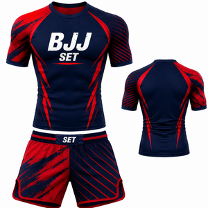 Camiseta de Compresión de Manga Larga para Hombre con Estampado Digital Personalizado para Boxeo - Spandex/Poliéster Transpirable, Disponible en Stock - Product Image 1