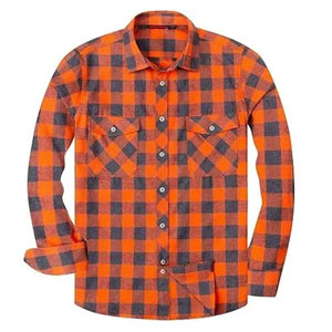 เสื้อเชิ้ตผ้าแฟลนเนลแขนยาวสำหรับผู้ชาย สวมใส่สบาย ผ้าฝ้ายเนื้อนุ่ม ลายตาราง ติดกระดุม ใส่ได้ทั้งลำลองและทำงาน ทันสมัย เหมาะกับกิจกรรมกลางแจ้ง - Product Image 1