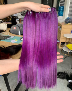 Precio al por mayor Super doble dibujado Remy 100% extensión de cabello humano vietnamita crudo hueso sedoso peluca recta para mujeres - Product Image 4