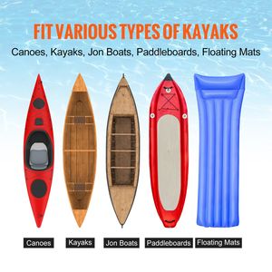 Carrello Pieghevole per Canoa Resistente da 12 Piedi con Ruote da 17,32 cm, Capacità di Carico 350 Libbre per Kayak - Product Image 4