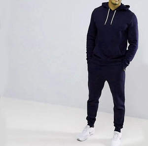 Ensemble de survêtement 2 pièces pour homme avec logo personnalisé, pantalon évasé et sweat à capuche pour streetwear hiver - Product Image 4
