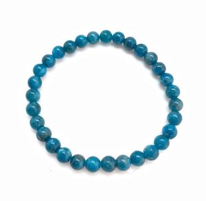 Unisex <b>Blue</b> Apatite <b>Bracelet</b> Muntaha Agate Premium Grade Handmade 8mm Bead Souvenir Gift Natural <b>Crystal</b> Stone Mascot Theme - Product Image 1