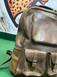 Premium Faux <b>Leather</b> <b>Backpack</b> 15 Inches Vintage Style Unisex Softback Zipper Closure Interior Pocket 20-36L Outdoor Hiking - Product Image 1