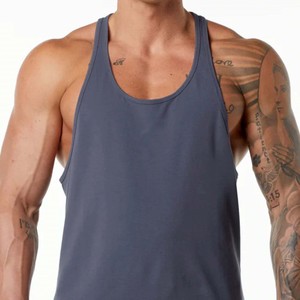Débardeurs de sport pour hommes de qualité supérieure, débardeurs de musculation en coton/polyester, gilets de sport pour hommes, débardeurs d'entraînement - Product Image 5