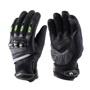 Gants de moto en cuir véritable de haute qualité pour l'hiver, gants de course noirs pour moto, gants chauds pour le sport et les activités de plein air - Product Image 1