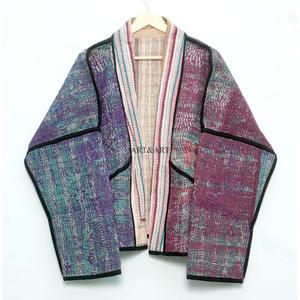 เสื้อแจ็คเก็ตผ้าฝ้ายถักสำหรับผู้หญิง สไตล์โบโฮ ลายพิมพ์บล็อก ลายดอกไม้ ปักลาย ติดกระดุม เป็นมิตรกับสิ่งแวดล้อม ใส่ได้สองด้าน แห้งเร็ว - Product Image 6