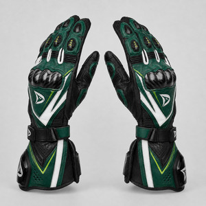 Gants de course moto professionnels en cuir pleine main pour le sport, avec protection des articulations en fibre de carbone, OEM ODM - Product Image 2